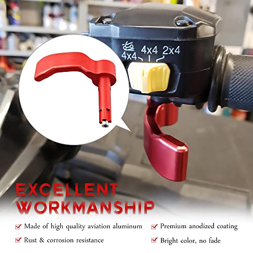 Samman Thumb Throttle Lever Compatible with 2009-2021 Polaris Sportsman 450 550 570 1000 & 2009-2018 Polaris Scrambler 550 850 1000 Red - Image 3