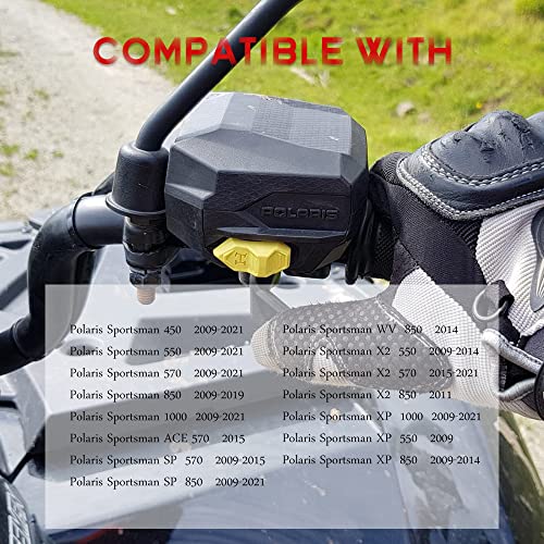 Samman Thumb Throttle Lever Compatible with 2009-2021 Polaris Sportsman 450 550 570 1000 & 2009-2018 Polaris Scrambler 550 850 1000 Red - Image 2