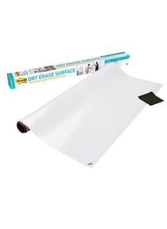 Post It Post-it Dry Erase Whiteboard Surface 4 x 6 in (1.21 m x 1.82 m), 1 roll/pack | White Color | Sticker Whiteboard Film Surface for Walls, Doors, Tables and More | Removable | Easy Installation  - Image 1