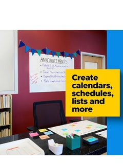 Post It Post-it Dry Erase Whiteboard Surface 4 x 6 in (1.21 m x 1.82 m), 1 roll/pack | White Color | Sticker Whiteboard Film Surface for Walls, Doors, Tables and More | Removable | Easy Installation  - Image 4