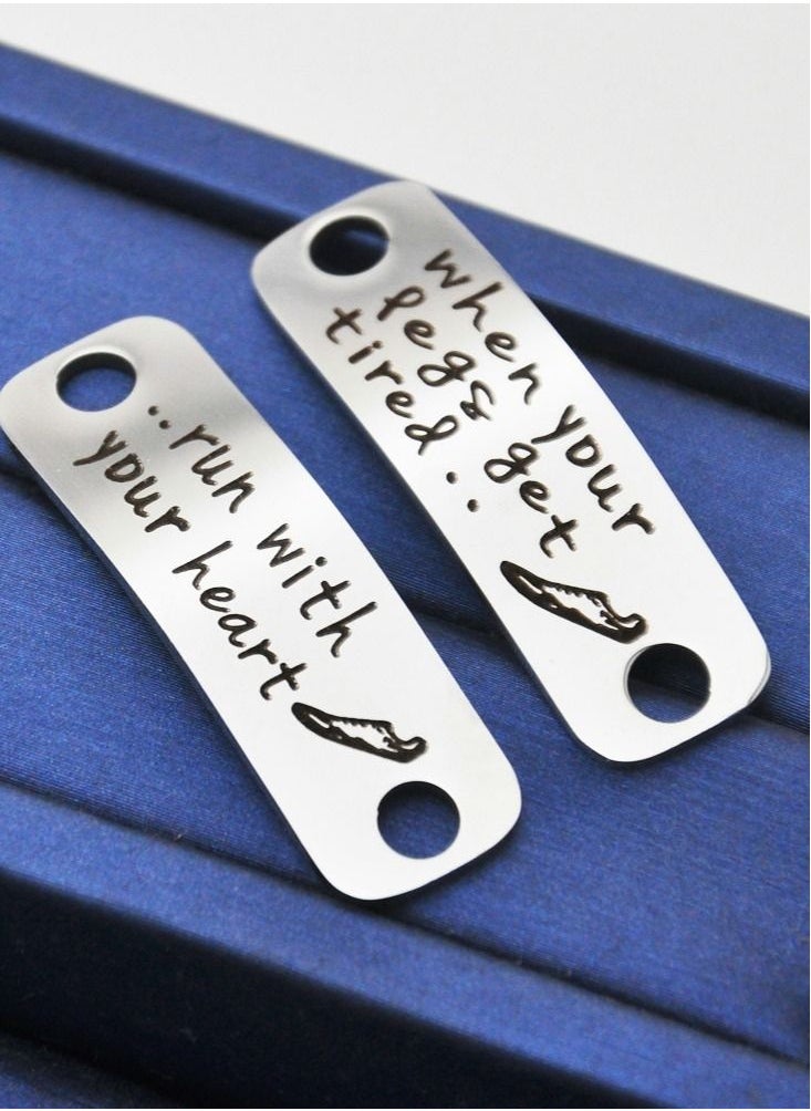 Excefore - Shoe Tags, Running Trainer Tags, Funny Gifts for Runners, Shoelace Charm - Image 1