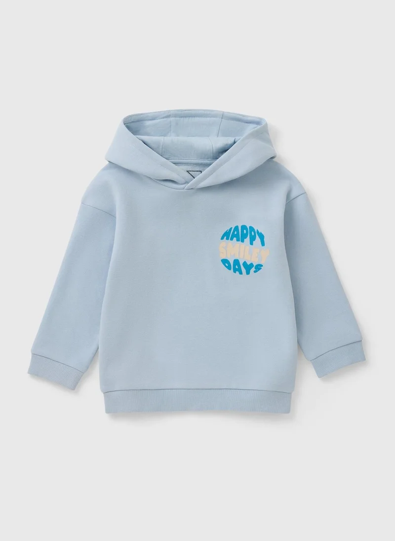Matalan Boys Blue Happy Smiley Days Hoodie