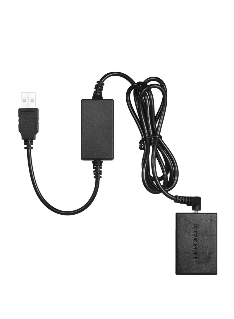 ANDOER 5V USB to LP-E17 Dummy Battery Pack DC Coupler Adapter,  Replacement for Canon EOS M3/M5/M6 Cameras  - Image 2