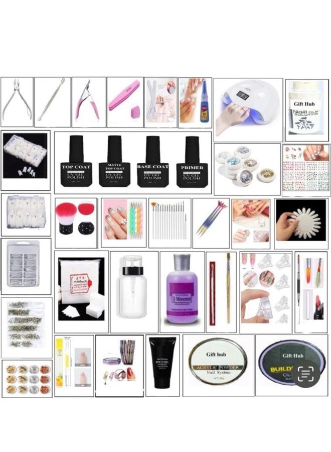 Bolt bee basic nail art kit combo - nail extension kit- polygel kit-acrylic kit- 35 item nail art product in full kit. - Image 1