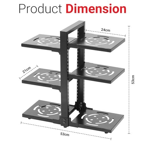 Livzing 6 Tier Hight Adjustable Metal Portable Pot Pan Rack Countertop Organizer Heavy Duty Countertop Floating Shelves Pan Pot Organizer Rack Tiered Shelf Cabinet Pantry Pot Pan Holder - 3 Diy Method - Image 3