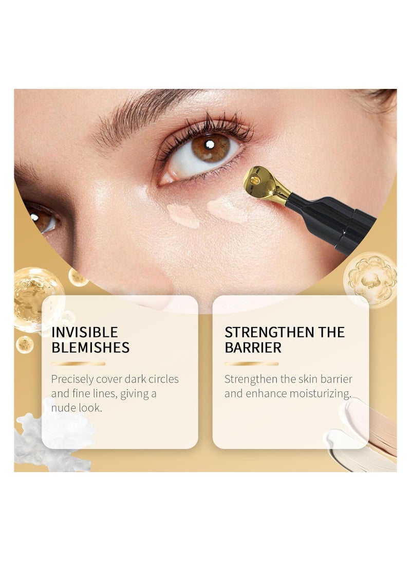 ثعبان البحر  مصحح العين المضيء SPF 40 ، Azonee تحت غلاف العين للدوائر المظلمة ، كريم تصحيح اللون الإضاءة والترطيب ، مقاوم للماء وطويل الأمد (01 # ، النهاية الطبيعية) - Image 5