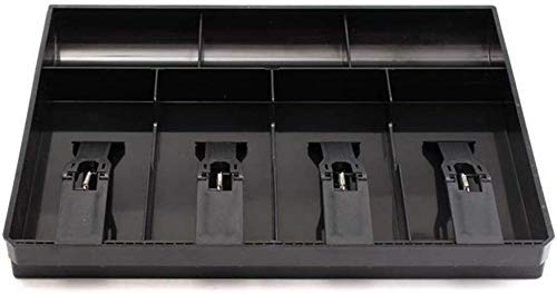 Kalitus Cash Drawer 4 Bills 3 Coins ABS Cashier Storage Box for Super Markets Black - Image 3
