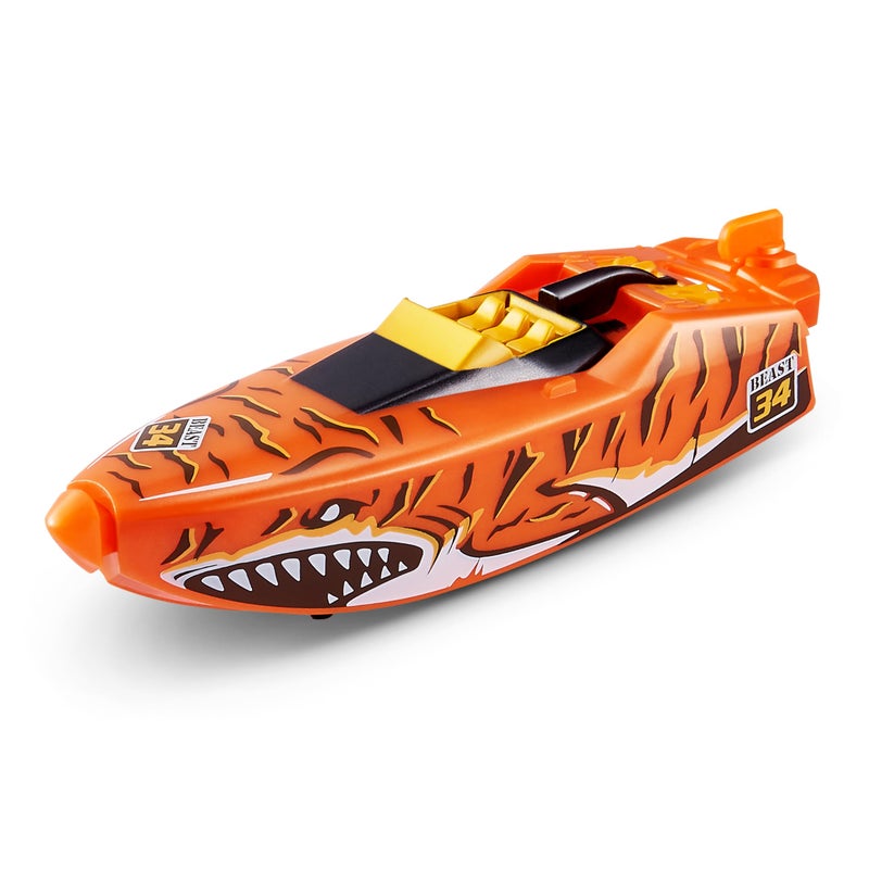 Robo Alive Robo Boats, Tiger Shark & Robo Shark Boat, 2 Pack, by ZURU Water Activated Boat Toy, (Amazon Exclusive) - Image 3