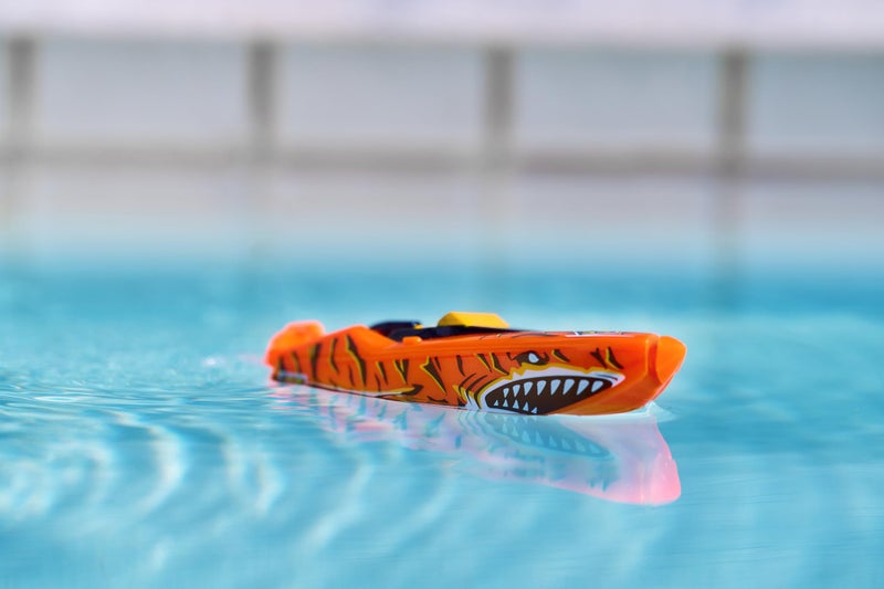 Robo Alive Robo Boats, Tiger Shark & Robo Shark Boat, 2 Pack, by ZURU Water Activated Boat Toy, (Amazon Exclusive) - Image 5