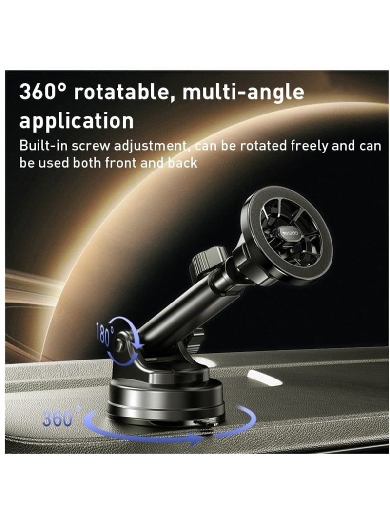 Yesido حامل الهاتف المغناطيسي 2 في 1 من ييسيدو C158 (أسود) - Image 4