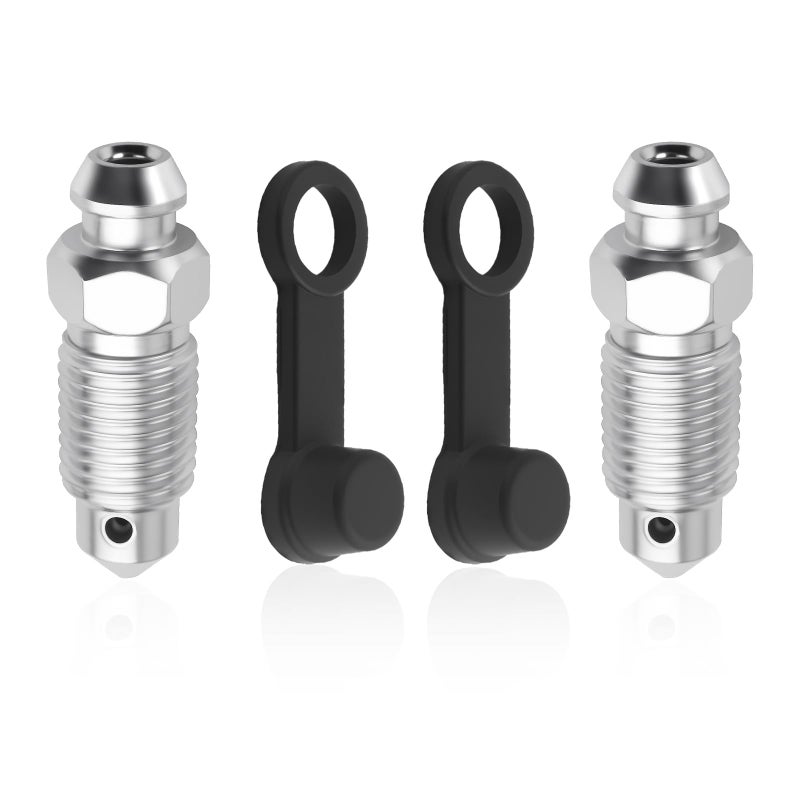 CXCCOI 2PCS Brake Bleeder Screw 3824 1316 with Grease Fitting CapsBrake Bleeder Valve Screw ReplacementSpeed Bleeders for Brakes Car Accessories Compatible with ChryslerDodge 3824 1316 - Image 3