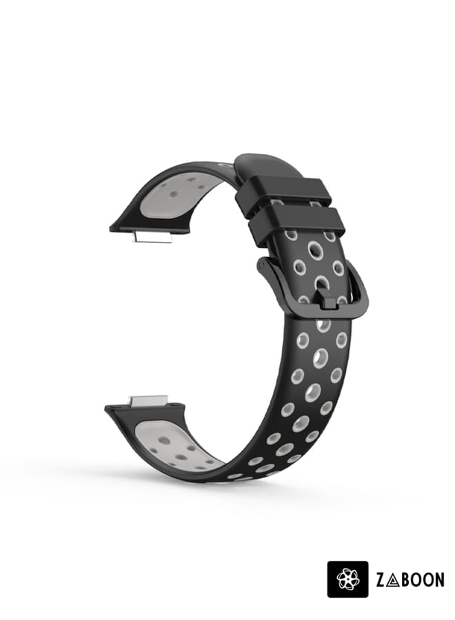 Zaboon Huawei Watch Fit 2 Two-Color Perated Silicone Watch Band - Image 2