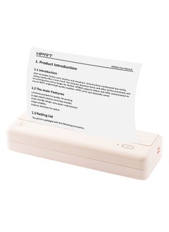 MT810 A4 Portable Paper Printer Thermal Printing Wireless BT Connect Compatible with iOS and Android Mobile Photo Printer Support 210mm/110mm with 1 A4 ThermaL Paper Roll
