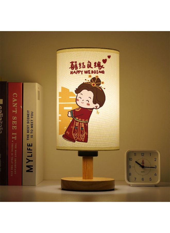 Wedding Gift Nightlight Engagement Decoration LED Lamp Wedding Bedside Lamp For Girlfriends-Color:Girls Like-customized Three-color Dimming 7-watt-led Light-standard  - Image 5