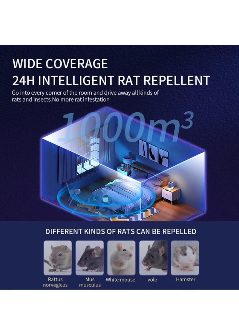 Ultrasonic Pest Repeller Indoor Ultrasonic Repellent for Roach, Rodent Mouse Bugs Mosquito Mice Spider Electronic Plug in Pest Control-Mosquito Repellent Indoors Ultrasonic Repellers 2pcs