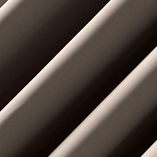 Sun Zero Oslo Theater Grade Extreme Total Blackout Rod Pocket Curtain Panel, 52" x 63", Taupe - Image 4