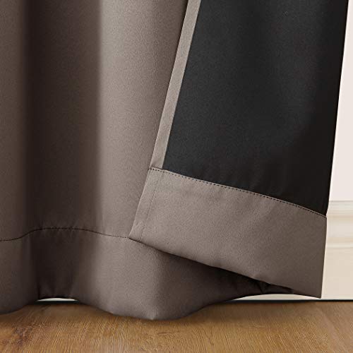 Sun Zero Oslo Theater Grade Extreme Total Blackout Rod Pocket Curtain Panel, 52" x 63", Taupe - Image 5