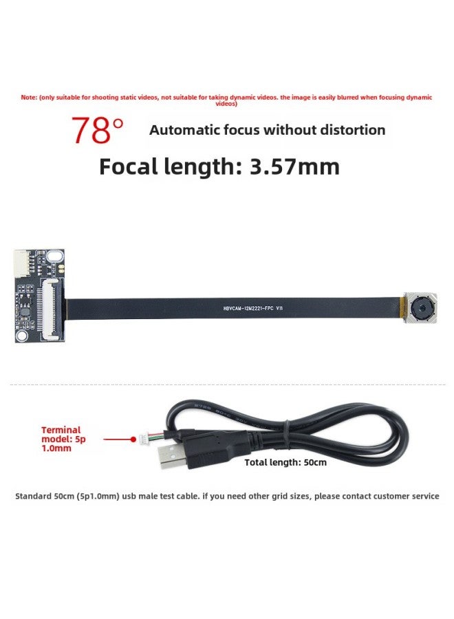 12 Million Pixel IMX258 Auto Focus High Camera Module A4 File Scanning Certificate Photography-Color:78 ° Auto Focus/no Distortion (color Screen)) - Image 1