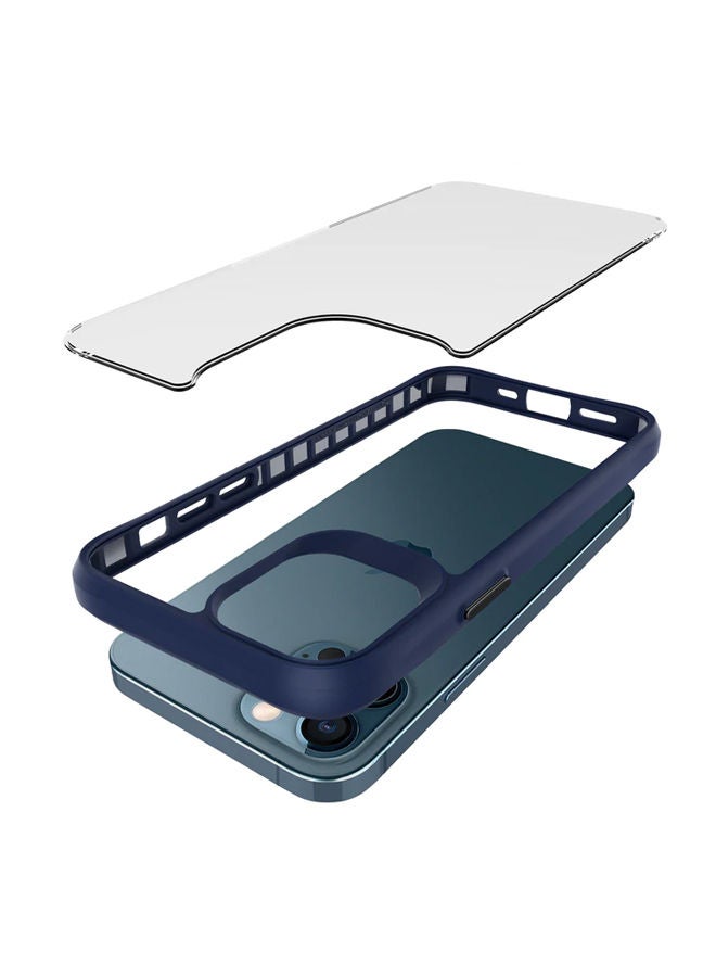 Theodor Protective Hybrid Case Cover For Apple Iphone 12 PRO 6.1 Blue - Image 4