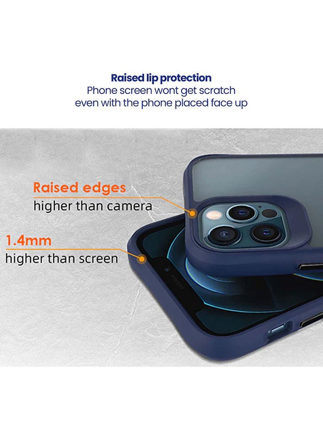 Theodor Protective Hybrid Case Cover For Apple Iphone 12 PRO 6.1 Blue - Image 3