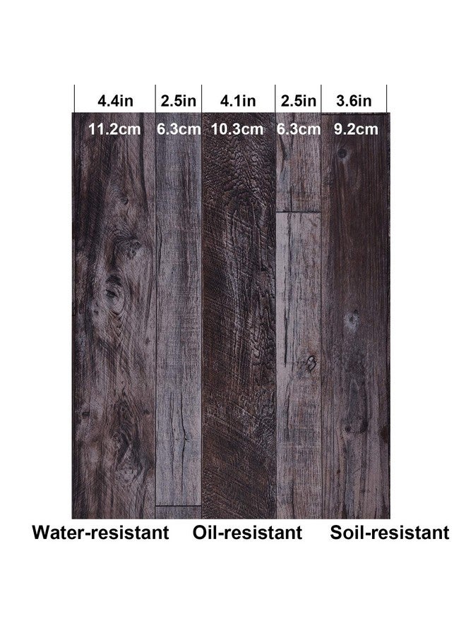 WENMER 17.71" X 1181" Grey Wood Peel And Stick Wallpaper Shiplap Self Adhesive Wallpaper Wood Plank Wallpaper For Countertop Cabinet Shelf Drawer Wall Door  - Image 5