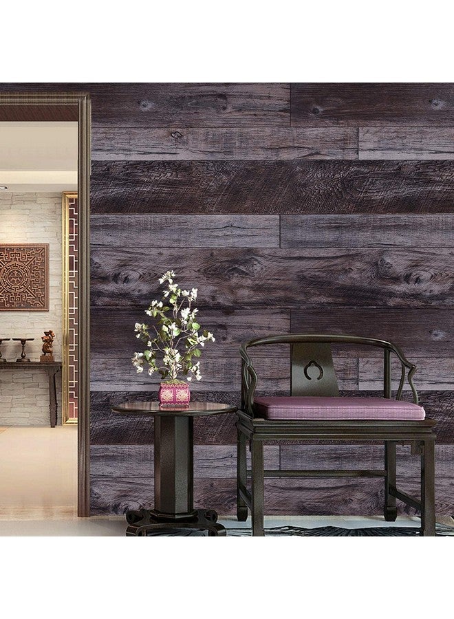 WENMER 17.71" X 1181" Grey Wood Peel And Stick Wallpaper Shiplap Self Adhesive Wallpaper Wood Plank Wallpaper For Countertop Cabinet Shelf Drawer Wall Door  - Image 4