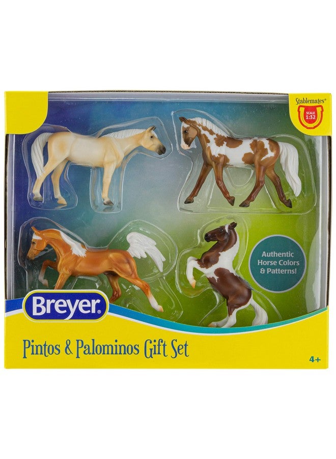Breyer Breyer Horses Stablemates Pintos & Palominos Collection | 4 Horse Set | 1:32 Scale | 3.75" x 2.5" | Horse Toy | Model #6226 - Image 1