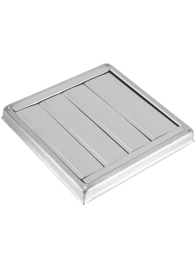 غطاية فتحة تهوية حائطية فولاذية حديثة مقاس 10x10 سم مقاومة للعوامل الجوية شبكة تهوية مشققة - Image 1