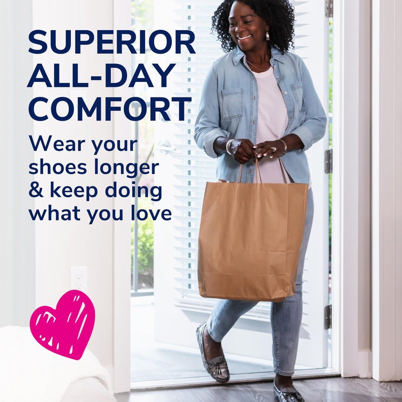 Dr. Scholl's Love Your Flats & Sandals, 3/4 Length Insoles for Women, Shoe Size 6-10: All-Day Comfort Shoe Inserts for Women with Arch Support, Metatarsal Foot Pads, Relieves Shoe Discomfort - Image 4