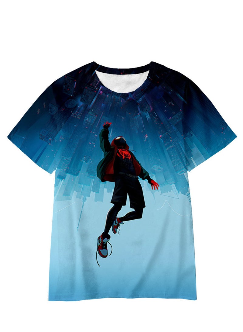 Spider-Man Across the Universe Handsome Loose Pullover T-shirt 3D digital printing personalized breathable T-shirt - Image 1