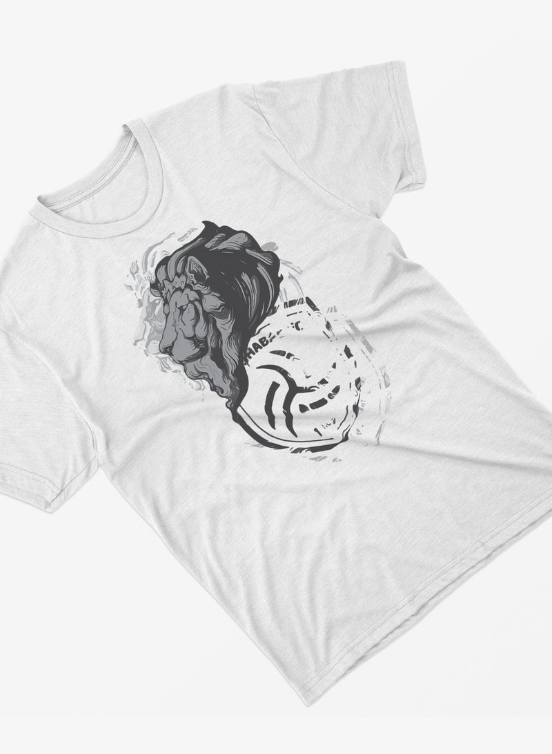 Fashion World Cotton T-shirt Printed with High-quality AlShabab Saudi Club‏ - Image 2