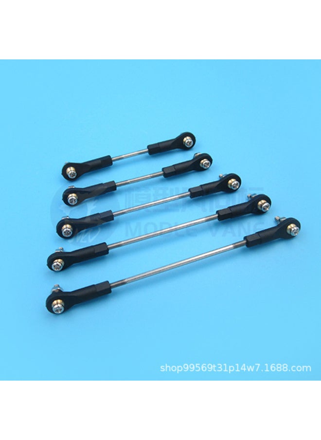 M3 Multi-specification Ball Joint Buckle Tie Rod Assembly Ball Joint Connecting Rod Ball Joint Steering Assembly Adjustable Range 10mm-Color:250mm Pull Rod + Ball Heads On Both Sides (without Screws)  - Image 3