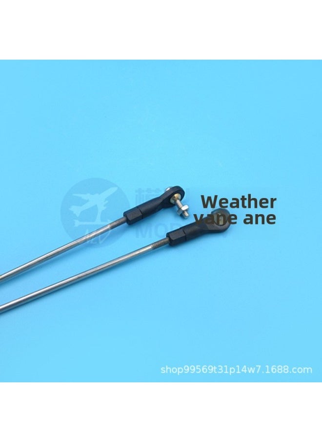 M3 Multi-specification Ball Joint Buckle Tie Rod Assembly Ball Joint Connecting Rod Ball Joint Steering Assembly Adjustable Range 10mm-Color:250mm Pull Rod + Ball Heads On Both Sides (without Screws)  - Image 2