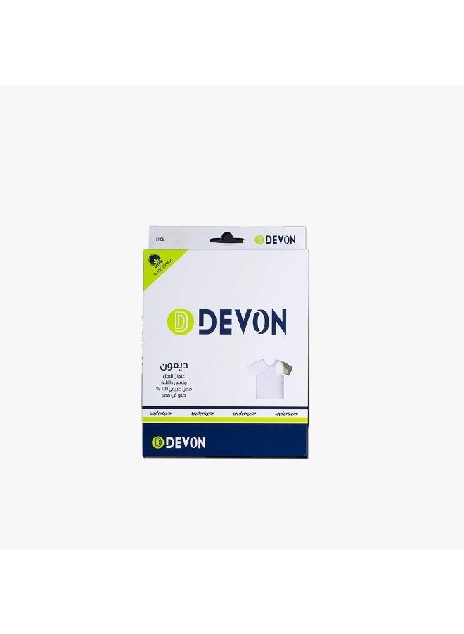 Devon Men’s Round Neck Half Sleeve Cotton Undershirt - Image 2