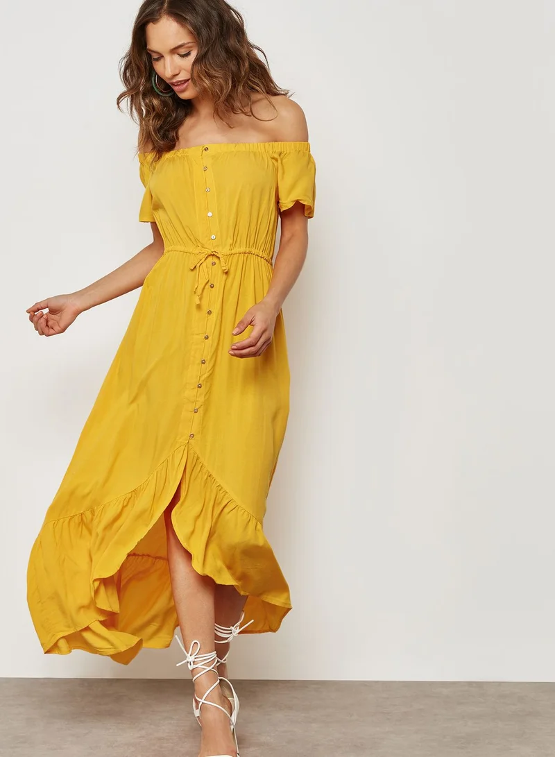 Cotton On Tie Waist Bardot Dress
