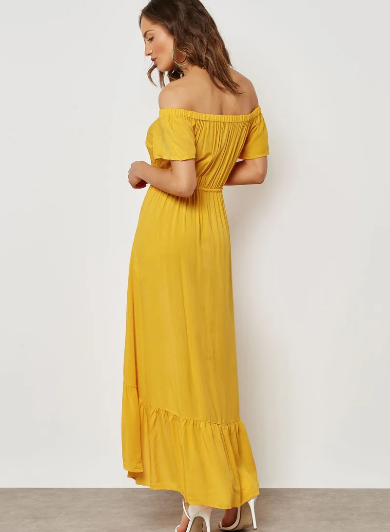 Cotton On Tie Waist Bardot Dress
