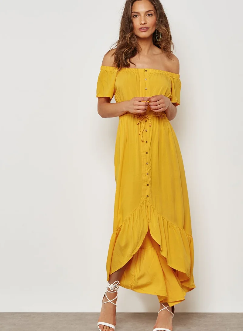 Cotton On Tie Waist Bardot Dress