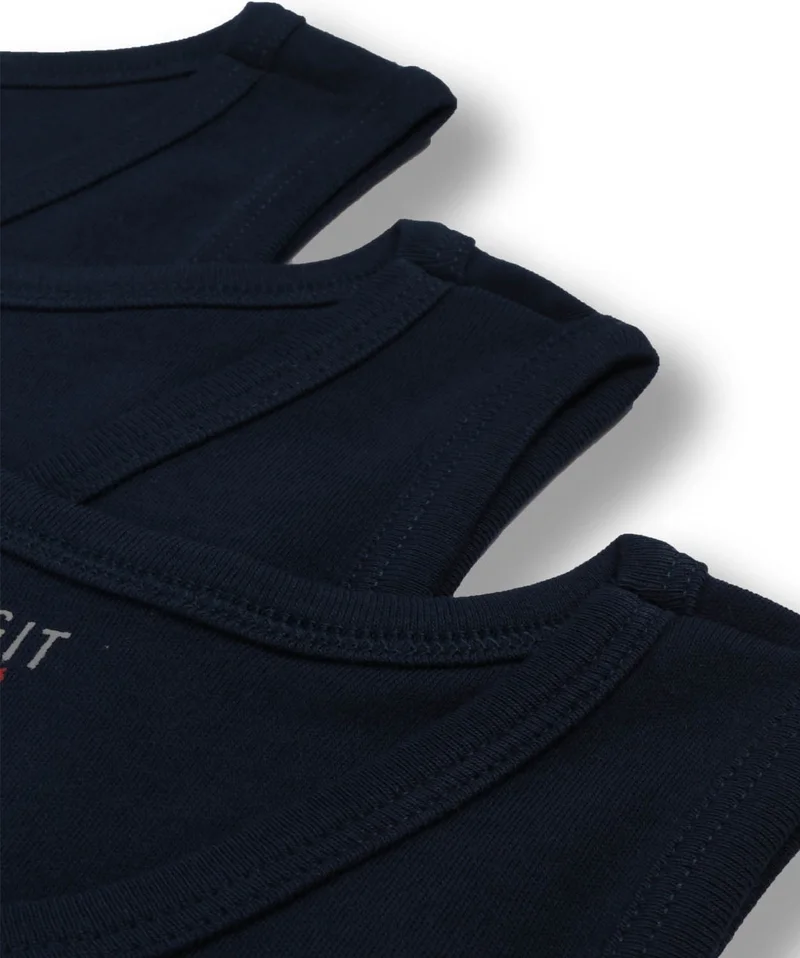 Cigit Cigit Triple Men's Boxer Set 2-9 Years Dark Blue