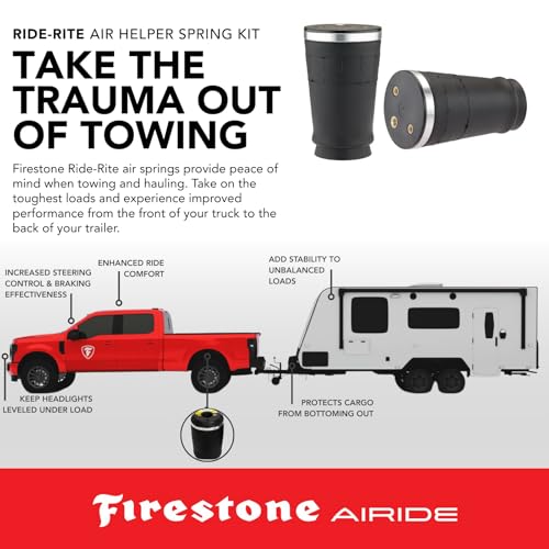 Airide Firestone Airide 2558 Ride-Rite Rear Air Springs Kit fits 2005-2020 Frontier | 5-100 PSI | Load Capacity of 5,000 Pounds | Enhances Brake Effectiveness | Reduces Tire Wear - Image 5