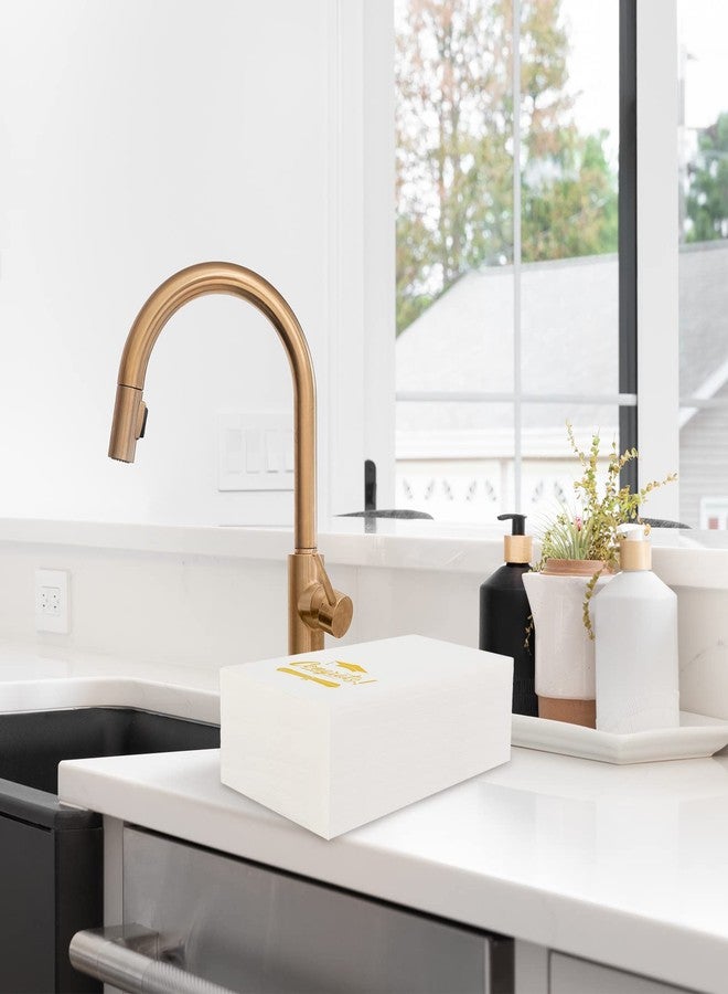 Whaline Graduation Guest Napkins Gold Foil Congrats 3 Ply Disposable Paper Pack White Congrats Grad Dinner Hand Napkin Towel for Graduation Grad Party Supplies Birthday Table Decorations, 80Pcs - Image 5