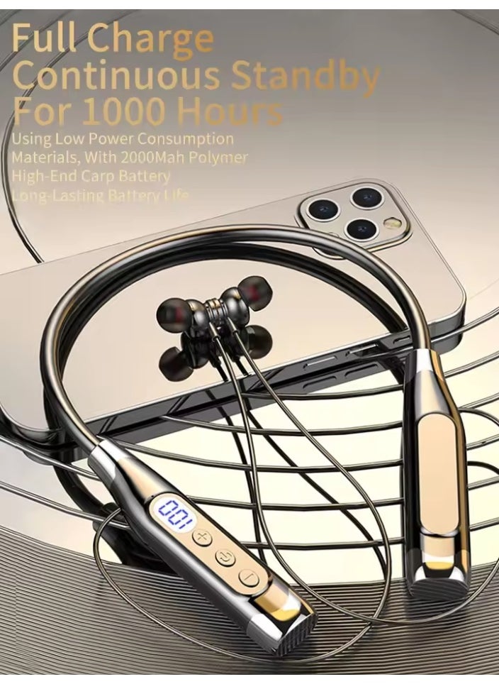 JBLTM True Stereo Wireless Earphones Bluetooth Neckband Earphones Neckband Magnetic Earbuds LED Display Sports Earphones Noise Cancelling  - Image 4