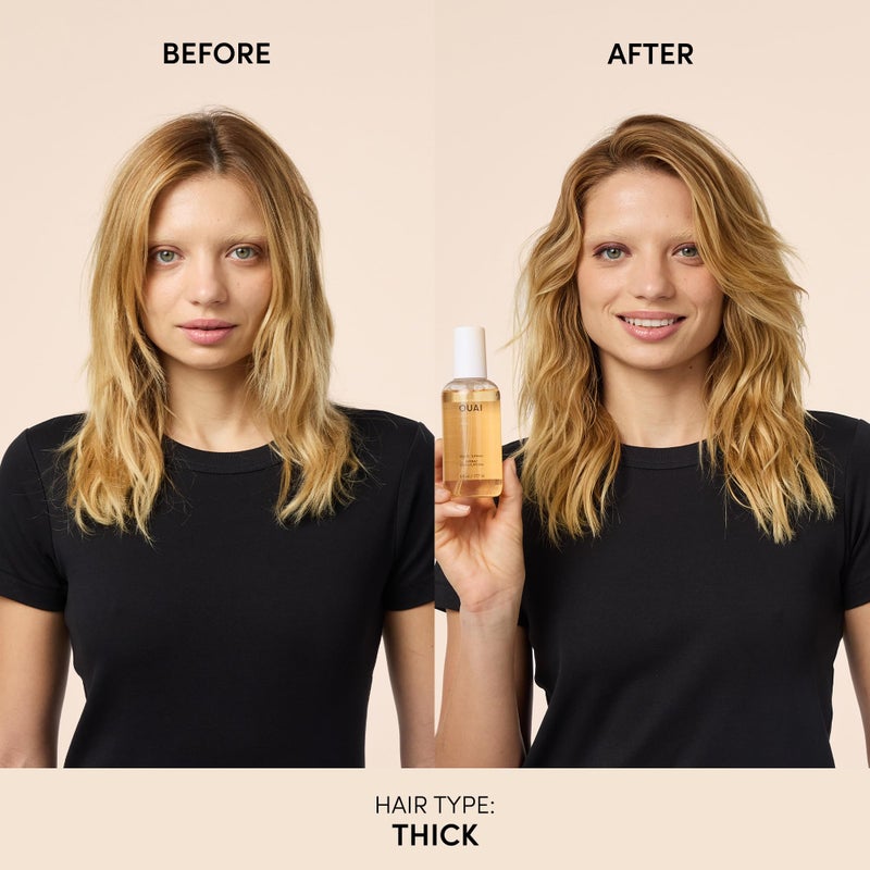 OUAI Wave Spray - Texture Spray for Hair with Coconut Oil & Rice Protein - Adds Texture, Volume & Shine for Beach Waves - Paraben Free, Safe for Color & Keratin-Treated Hair (6 fl oz) - Image 4