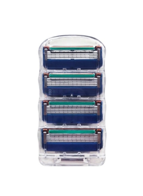4 razor blades (blue)
