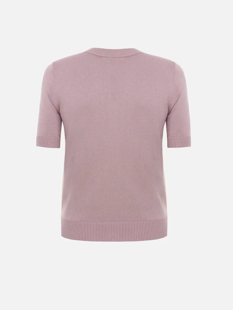 Lichi  Cardigan with short sleeves and pearl buttons for Women | Best Price UAE