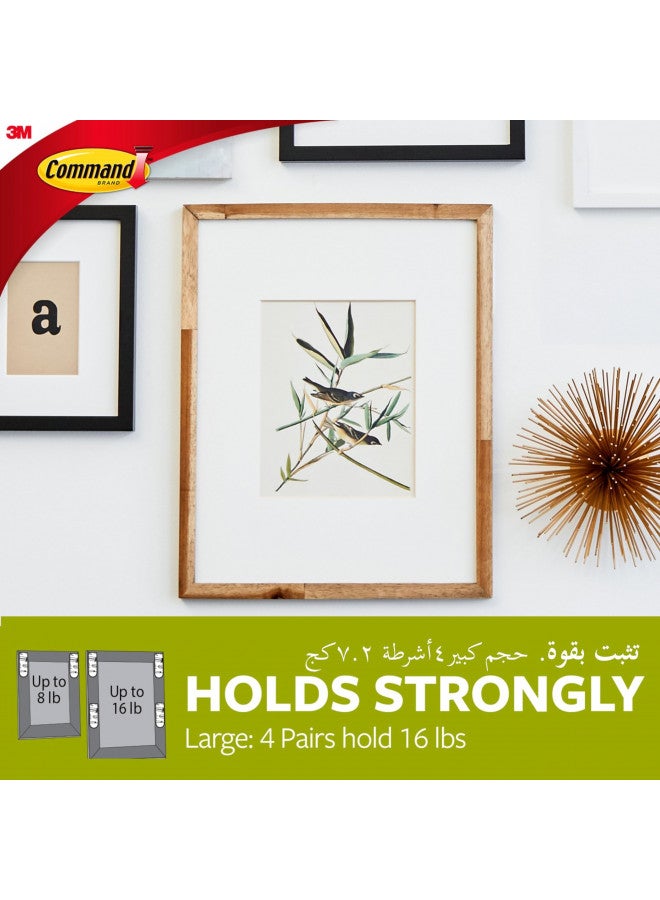 Command 17202ES Small Picture Hanging, 4 Pairs, White, Strips - Image 3