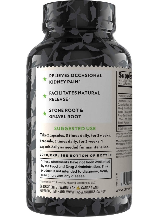 Crystal Star Kidney Care (60 Capsules) - Herbal Supplement for Kidney Cleanse, Detox & Support - Stone root, Gravel Root & Hydrangea root - Non-GMO & Gluten-Free - Image 2