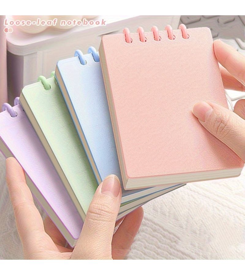 مفكرة جيب محمولة باللون الأزرق السماوي، دفتر يوميات صغير للمدرسة والمكتب - Image 1