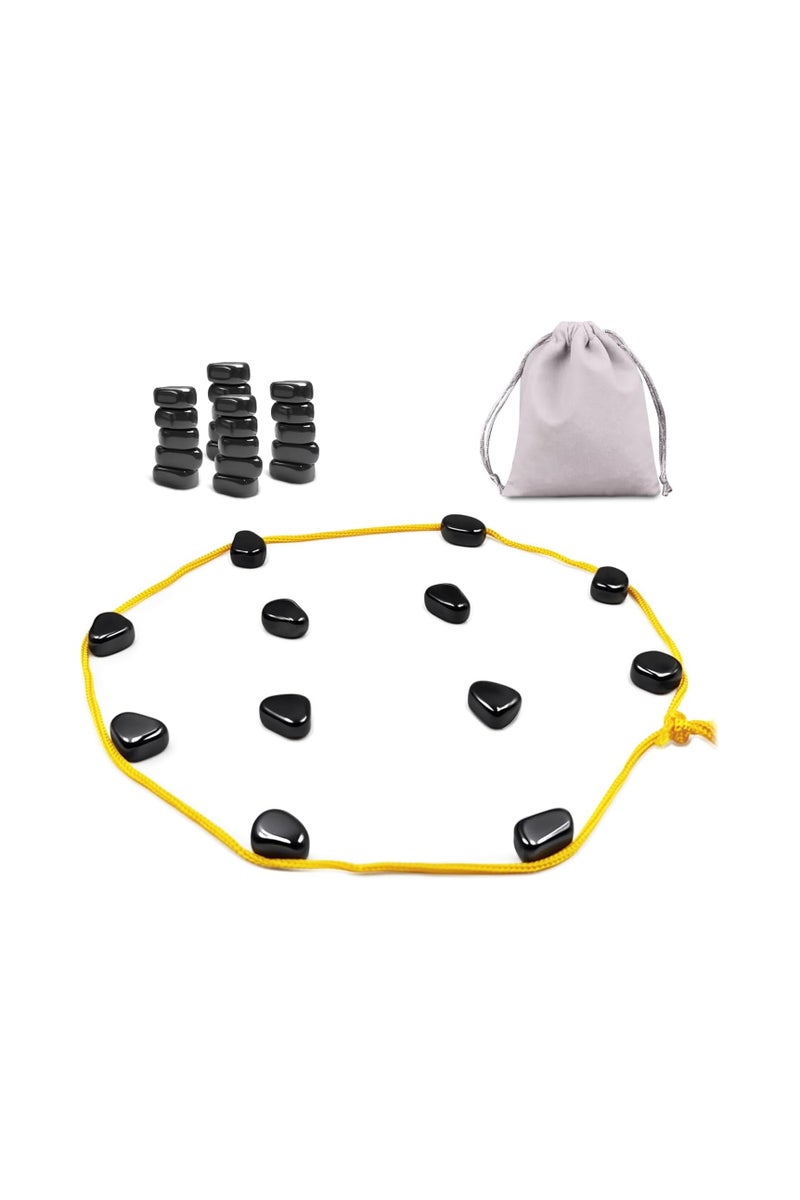 Magnetic Chess Set, Battle Chess with Magnetic Effect, Educational Chess Game, Lady's Game, Portable Chess Board Party Accessories for Family Reunions and Travel (String Model) - Image 2