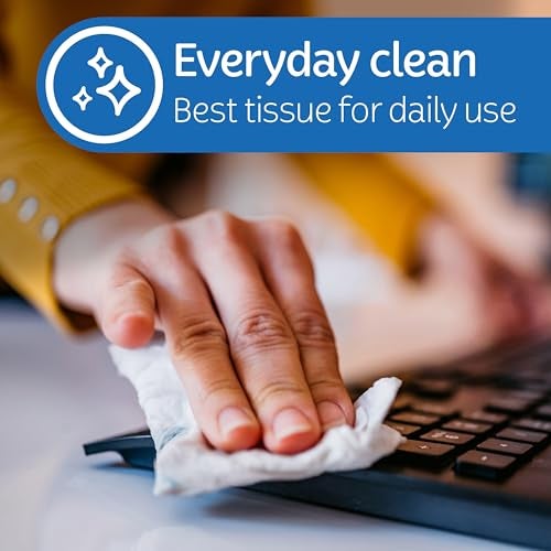 Kleenex مناديل كلينكس الموثوقة للعناية بالوجه، 3 علب مسطحة، 160 منديل في العلبة، 2 طبقة (480 إجمالي)، قد يختلف التعبئة - Image 2
