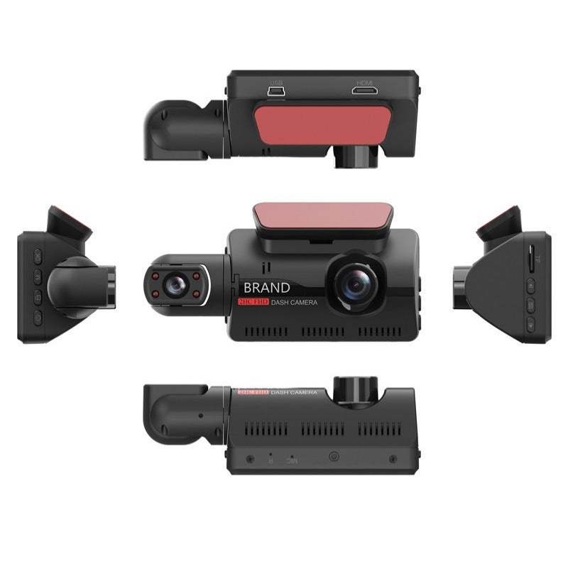 A68 Driving Recorder Dashcam Hd 3 Inch Screen Dual Lens Night Vision Driving Recorder - Image 3